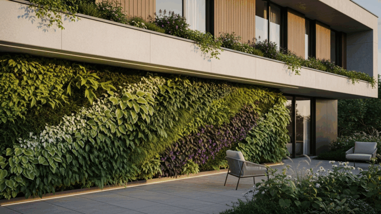 Murs végétaux de luxe : créer des tableaux vivants dans votre espace extérieur