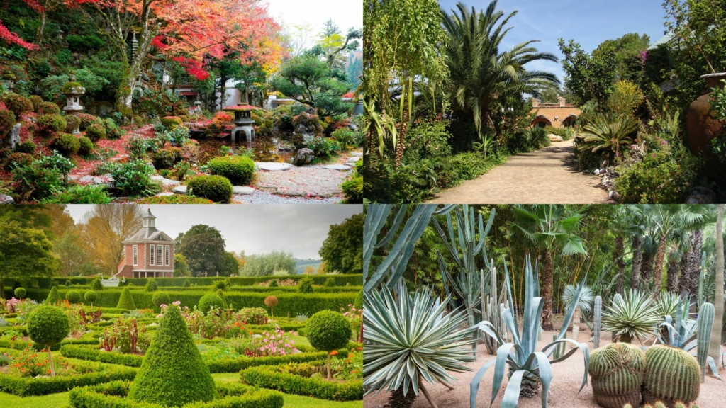 Jardins Jardins paysagers japonais, méditerranéen, classique à la française et écologique avec différentes ambiances végétales