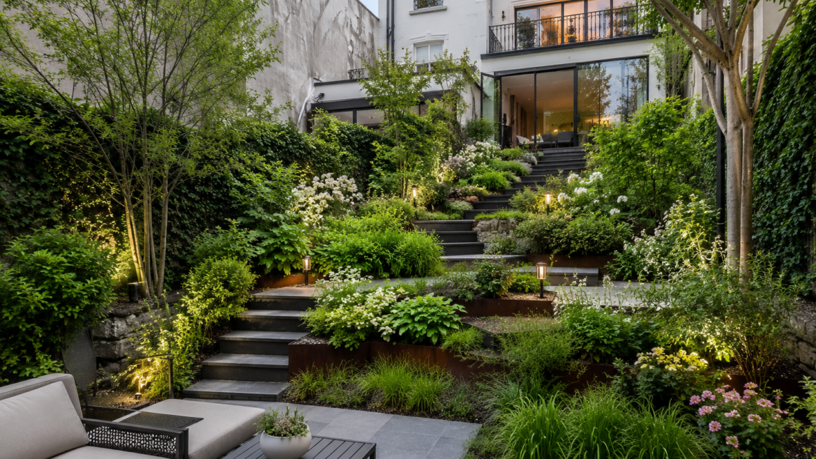Aménagement jardin en pente : l&rsquo;approche d&rsquo;un paysagiste haut de gamme
